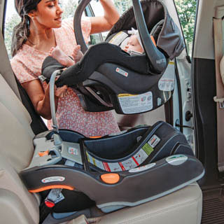 Includes KeyFit 30 ClearTex Infant Car Seat & Base